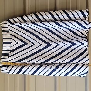 Lane Bryant Navy Striped A-line Skirt